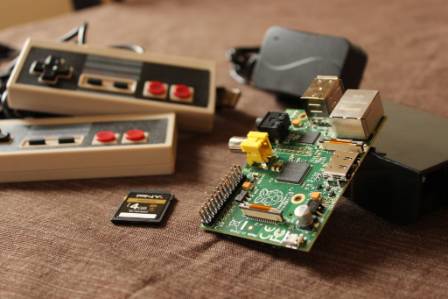 This dude created a retro game emulator using a few cheap USB controller from Amazon and a Raspberry Pi.