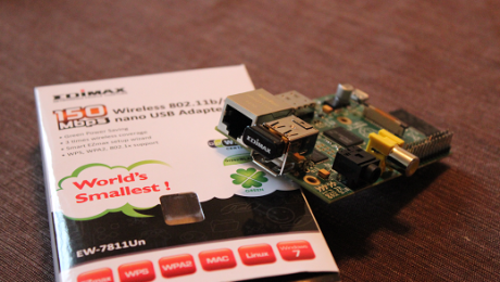 Raspberry Pi with Edimax Wifi Adapter