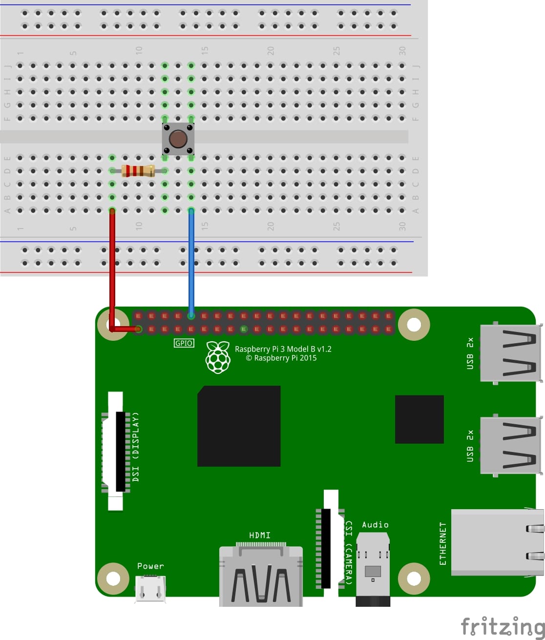 Using a push button with Raspberry Pi GPIO | Raspberry Pi HQ